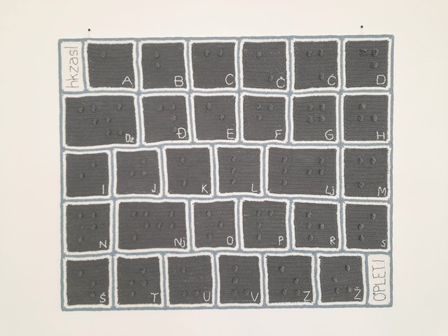 Heklani vizual hrvatske Brailleove abecede
